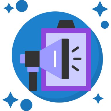 Video kamera. Web simgesi vektör illüstrasyonu