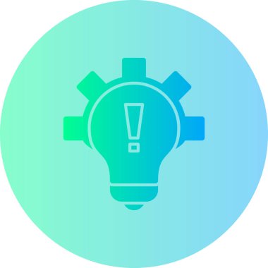 ışık fikri web simgesi, vektör illüstrasyonu