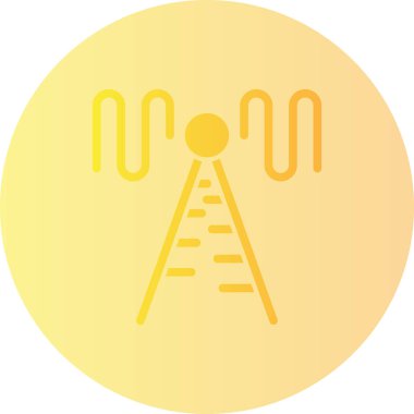 Radar. Web simgesi basit illüstrasyon