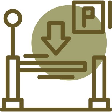 Modern bir simgenin vektör illüstrasyonu