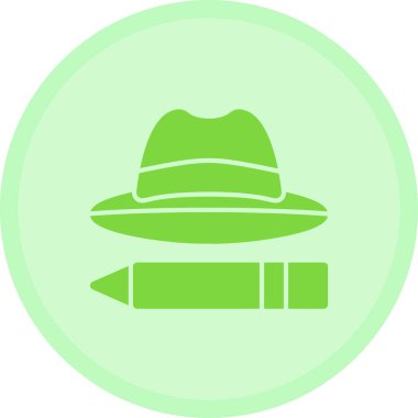 Şapka. Web simgesi basit illüstrasyon