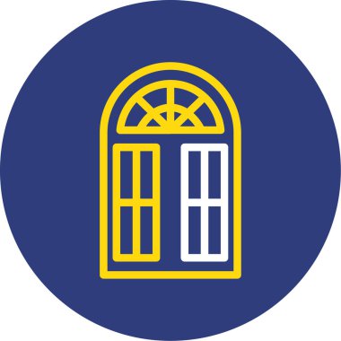 Pencere. Web simgesi basit illüstrasyon