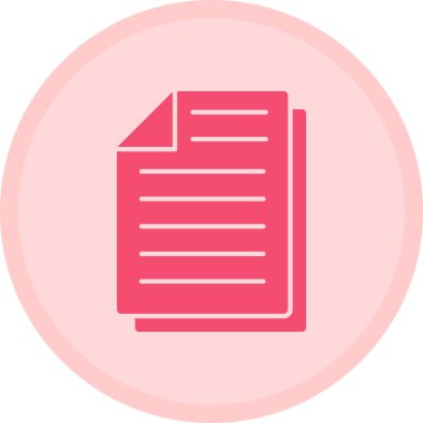 belge simgesi, vektör çizimi