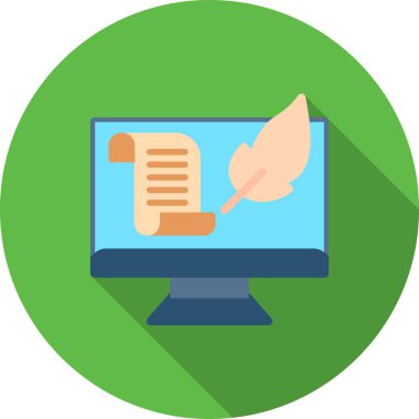 Bilgisayar & kağıdı için işletme yönetimi dairesi simgesi