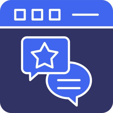 Sohbet simgesi, vektör çizimi