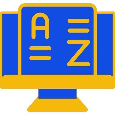 Bilgisayar. Web simgesi basit tasarım