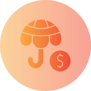 Para için. Web simgesi basit illüstrasyon