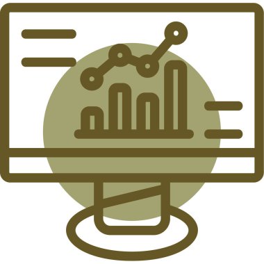 Moda tasarımı izole edilmiş arkaplanda bar çizelgesi simgesi