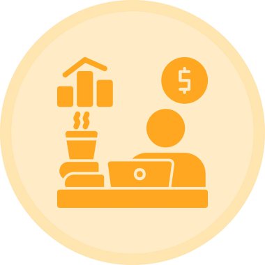 İş simgesinin vektör illüstrasyonu