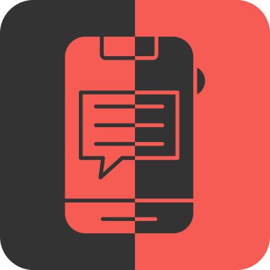 Sohbet simgesinin vektör illüstrasyonu