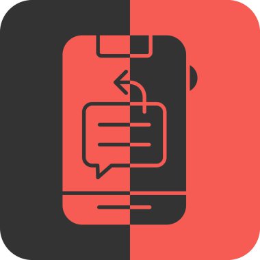 Beyaz arka plan üzerinde akıllı telefon simgesi