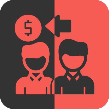 vektör işi ve takım çalışması simgesi