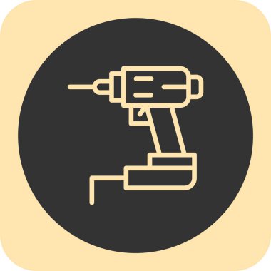 Çekiç Simgesi Soyut Arka Gruplandırmada İzole Edildi