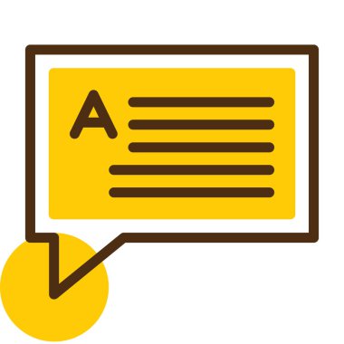 konuşma kabarcığı vektör çizimi