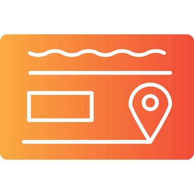 Harita işaretleyici. Web simgesi