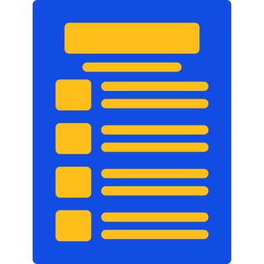 belge simgesi vektör illüstrasyonu