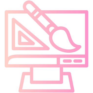 bilgisayar simgesi vektör illüstrasyonu