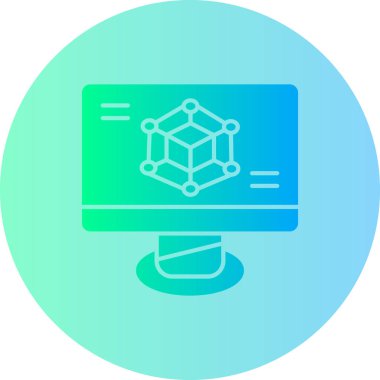 vektör lcd simgesi illüstrasyonu