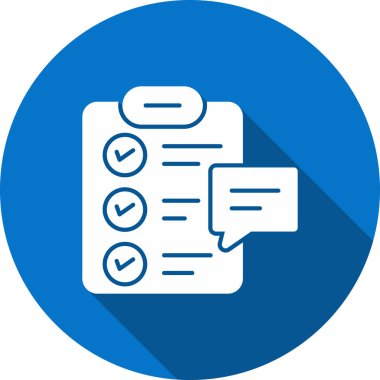 Kontrol listesi. Web simgesi basit illüstrasyon