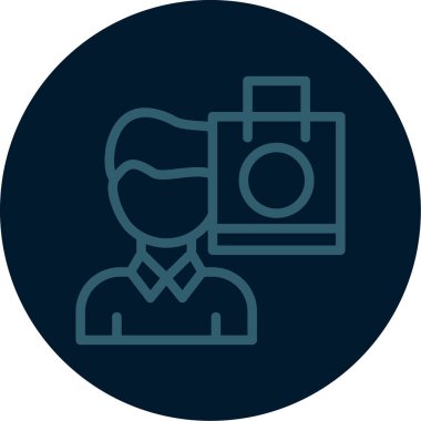 fotoğraf makinesi simgesi, vektör illüstrasyon tasarımı