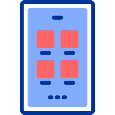 Cep telefonu. Basit ağ simgesi