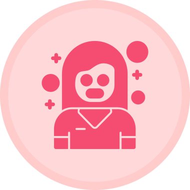 Bir kadın simgesinin vektör illüstrasyonu