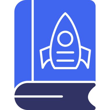 Roket. Web simgesi basit illüstrasyon