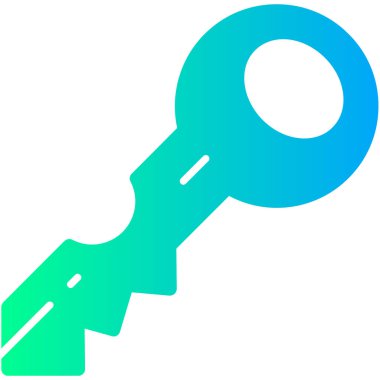 Anahtar simgesinin vektör illüstrasyonu