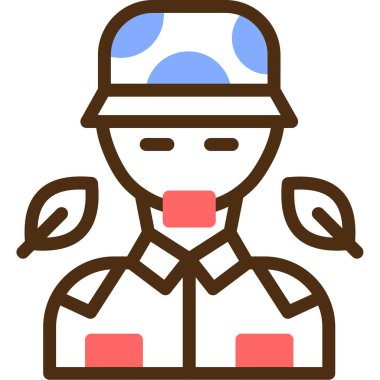 Avatar man simgesi, vektör illüstrasyonu