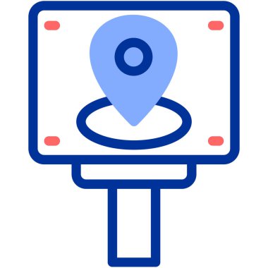 Harita işaretleyici. Basit resimleme