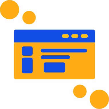 bilgisayar web simgesi, vektör illüstrasyonu