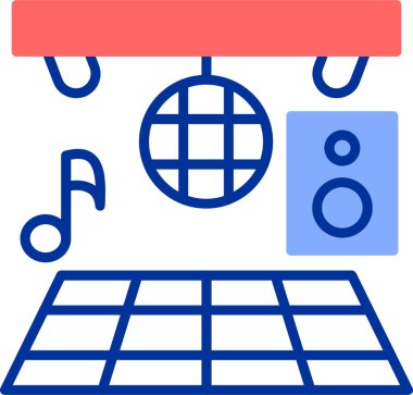 Müzik simgesi vektör illüstrasyonu