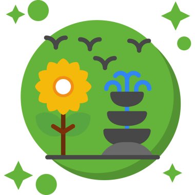 Bir çiçeğin vektör illüstrasyonu