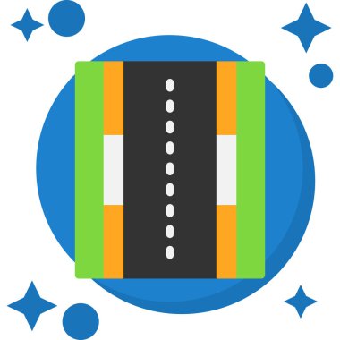 bir gölge tasarımı ile düz simge