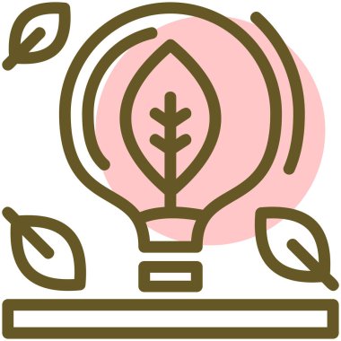 Ampul. Web simgesi basit illüstrasyon