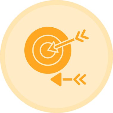 Hedef. Web simgesi basit illüstrasyon