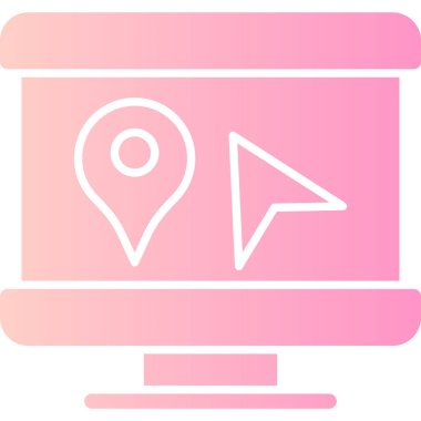 Konumu simge vektör işareti