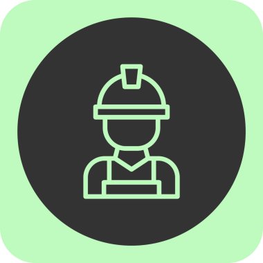 Vektör biçiminde mühendis başlığı simgesi