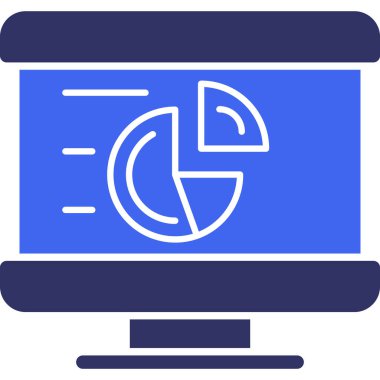 Bilgisayar. Web simgesi basit illüstrasyon