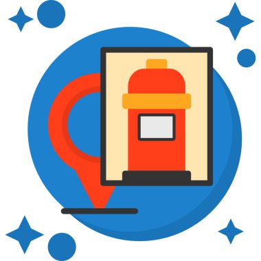 Online yemek vektör simgesi