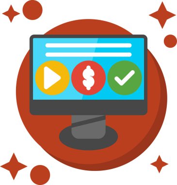 iş pazarlama düz simgesi