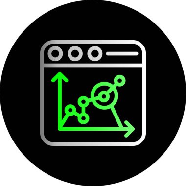 veri analiz simgesi. Basit resimleme