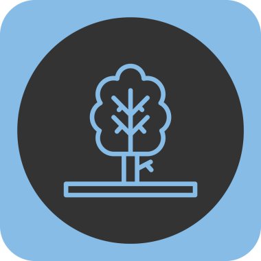 vektör ağacı simgesi, vektör illüstrasyonu