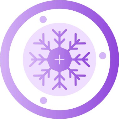 Kar Tanesi Web simgesi basit tasarım