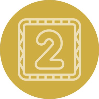 Tek bir simgenin vektör illüstrasyonu