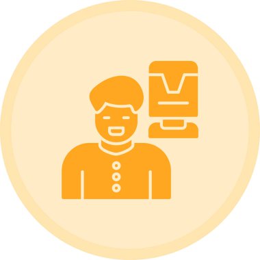 Bir insan simgesinin vektör illüstrasyonu