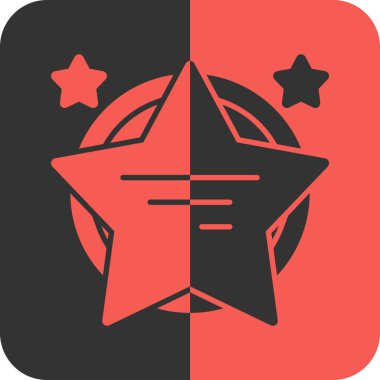 Moda biçimi izole edilmiş arkaplan yıldız simgesi