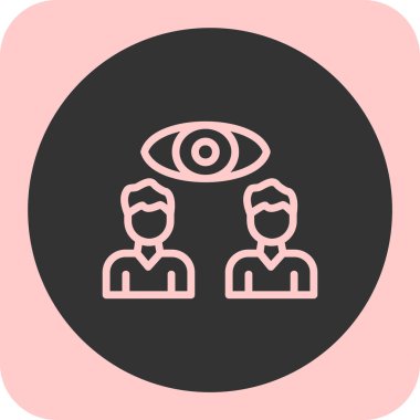 Göz simgesinin vektör illüstrasyonu