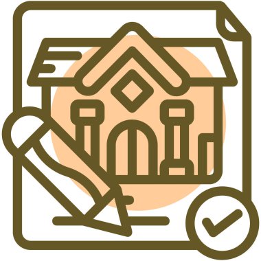 Ev. Web simgesi basit illüstrasyon