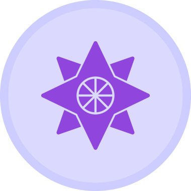 Pusula. Web simgesi basit illüstrasyon